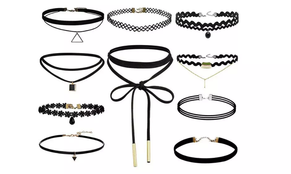 1x oder 2x 10-tlg. Halsband-Set im Retro-Stil - Primary Image