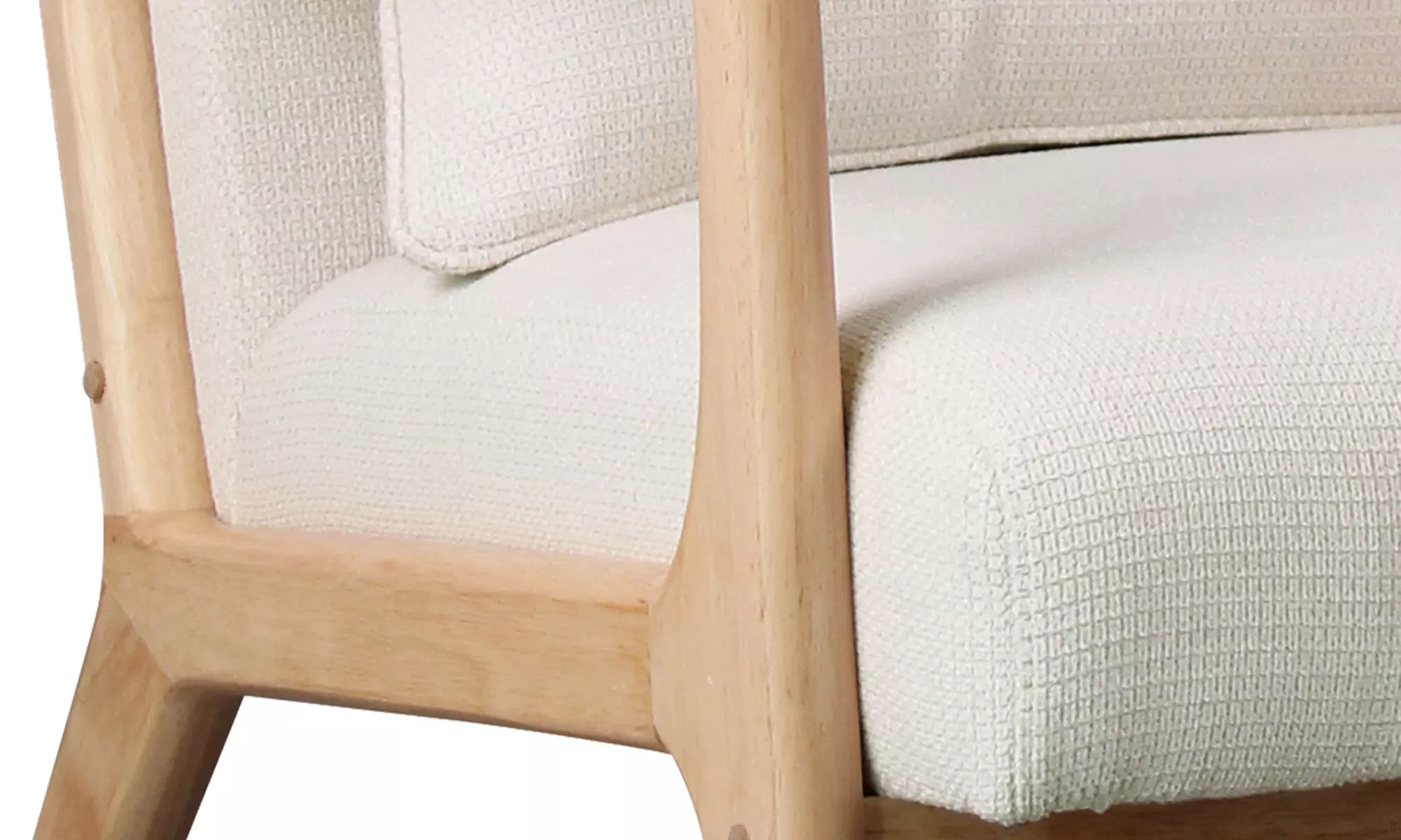 Poltrona in tessuto e legno Zach Doosense