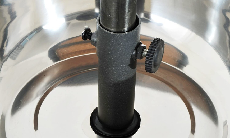 Image 3: Outsunny Rattan-Effect Ice Bucket Table