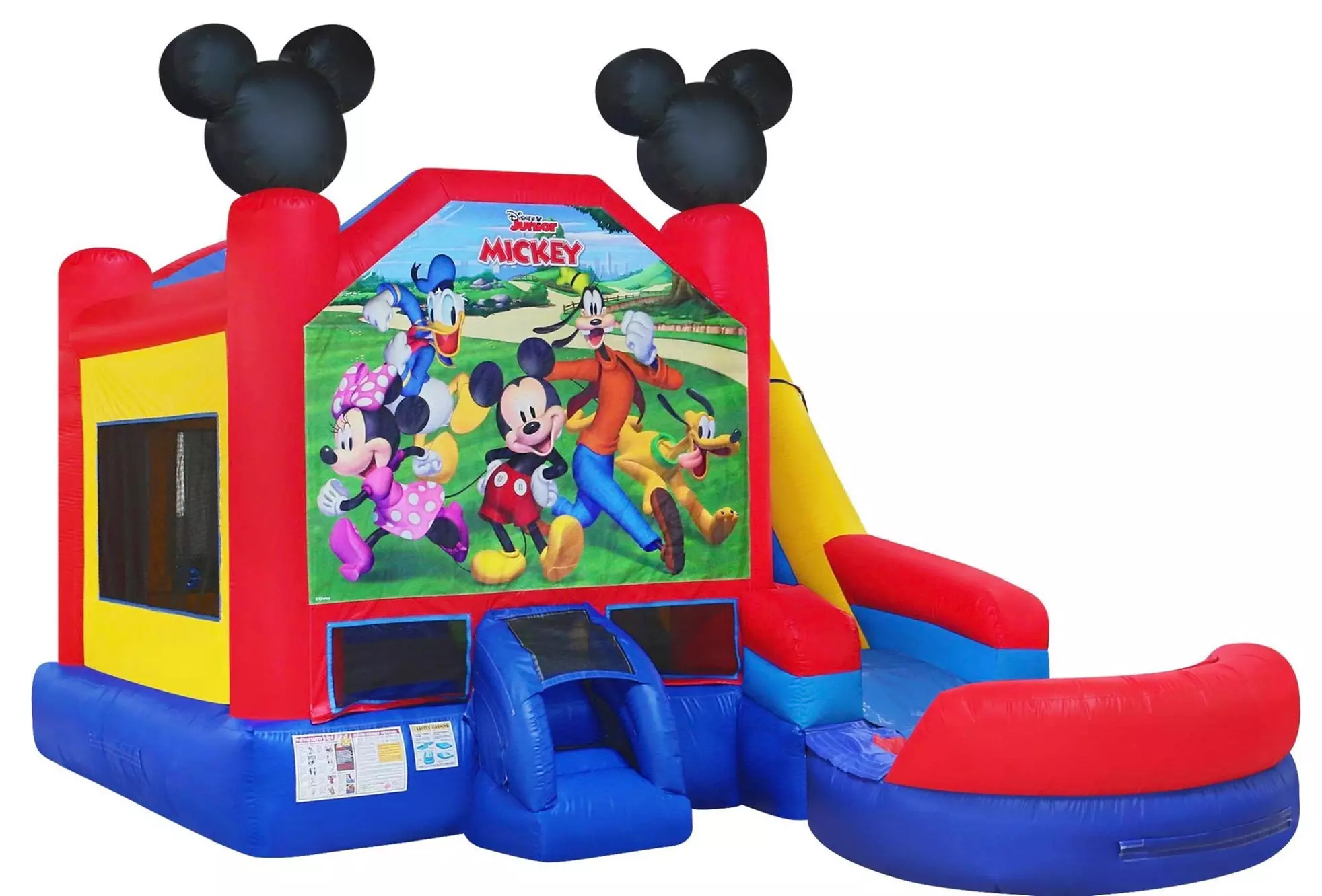 15 Ft Tropical Slide with Mickey Bounce Combo or Flamin' Wave Rental 