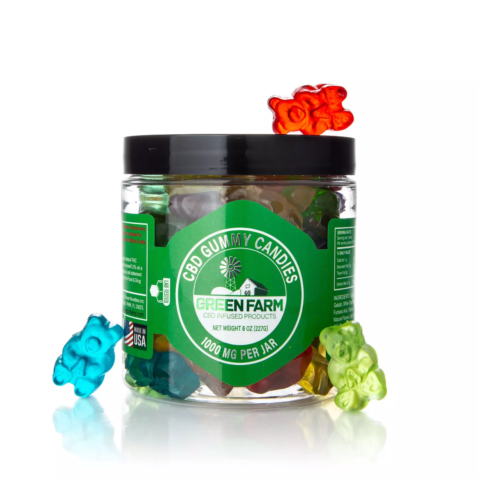 Explore Green Farm CBD Clear Bears: 500 to 5000 MG Power