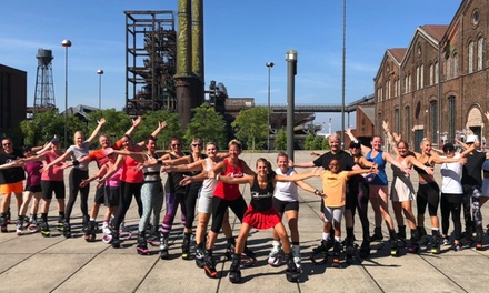 5er-Karte für Jumpschuh-Training inkl. Leihschuhe für 1 Person - Kangoojump4it