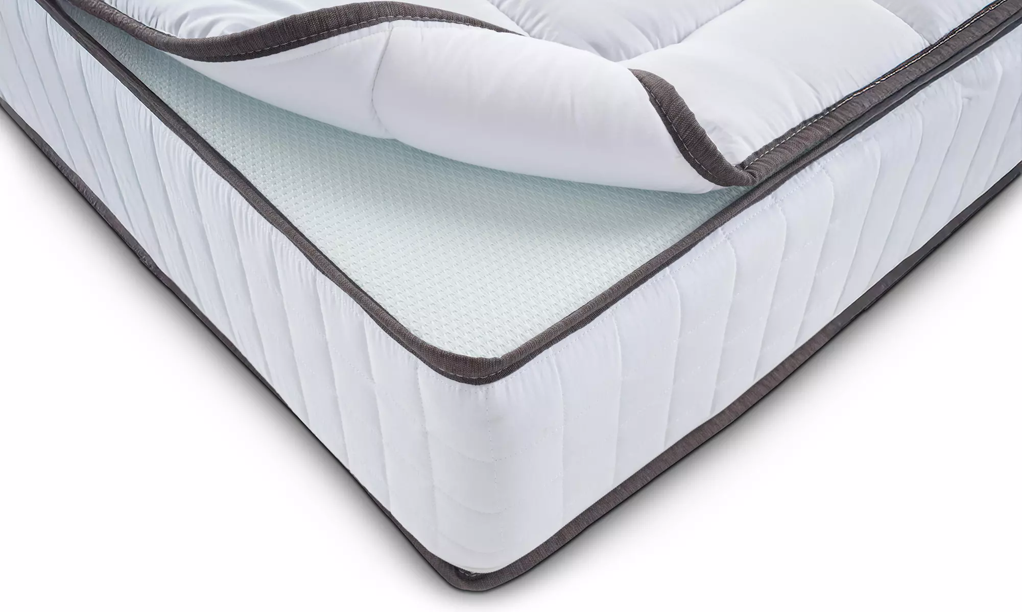 Matras met orthopedische memoryfoam-topper en afneembare hoes