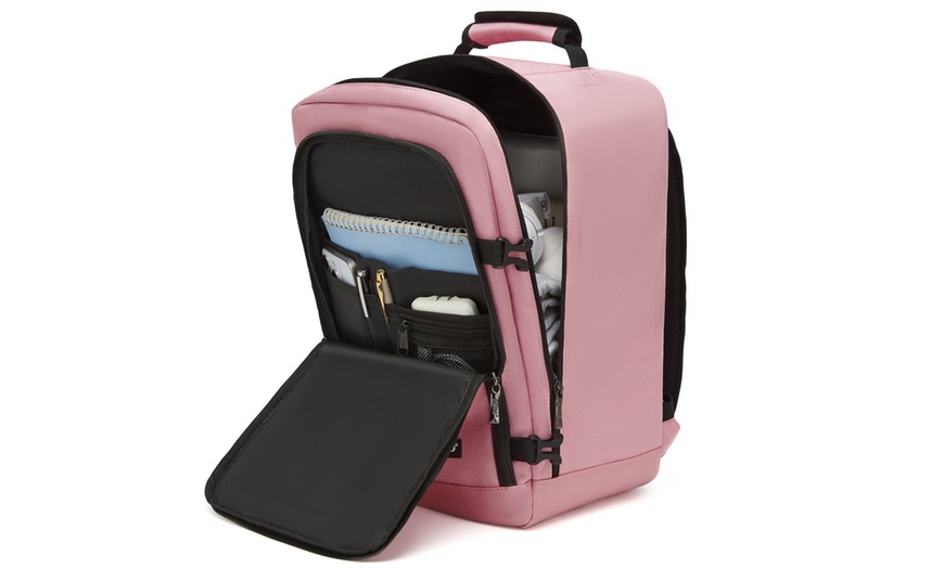 Image 14: Mochila de viaje tamaño cabina con espacio para portátil