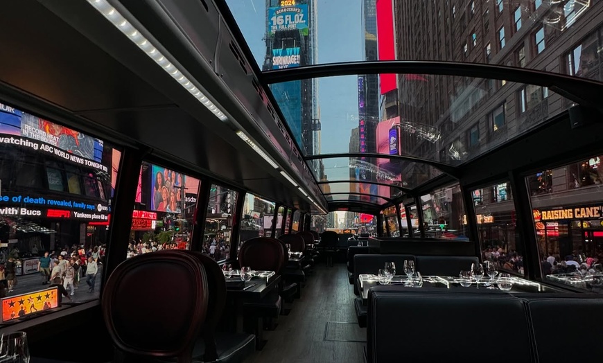 Image 15: NYC Panoramic Dining Experience: Six-Course Dinner Aboard Bustronome
