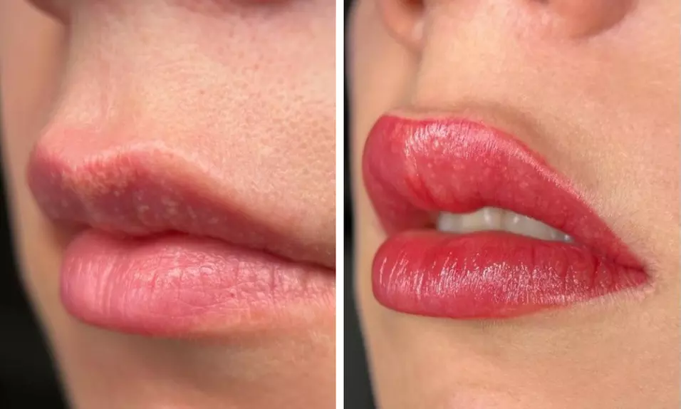 Enhance with Permanent Powder Eyebrow or  Lip Tattoo Session