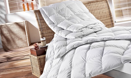 Piumino da letto Silver Quattro Stagioni in piuma naturale, disponibile in 3 dimensioni