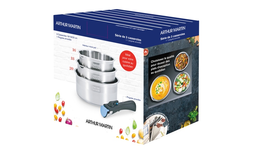 Image 7: Lot de casseroles ou batterie de cuisine Arthur Martin