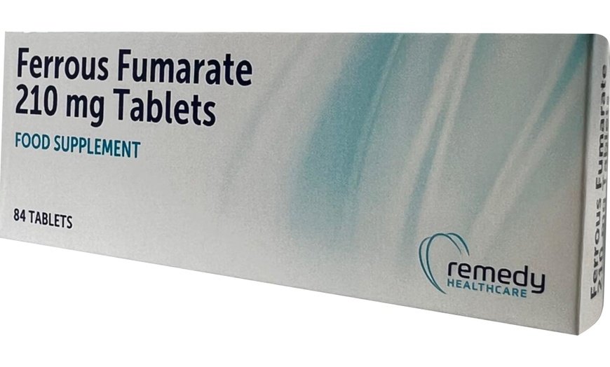 Image 1: Up to Three-Pack Ferrous Fumarate 210mg - 84 Tablets