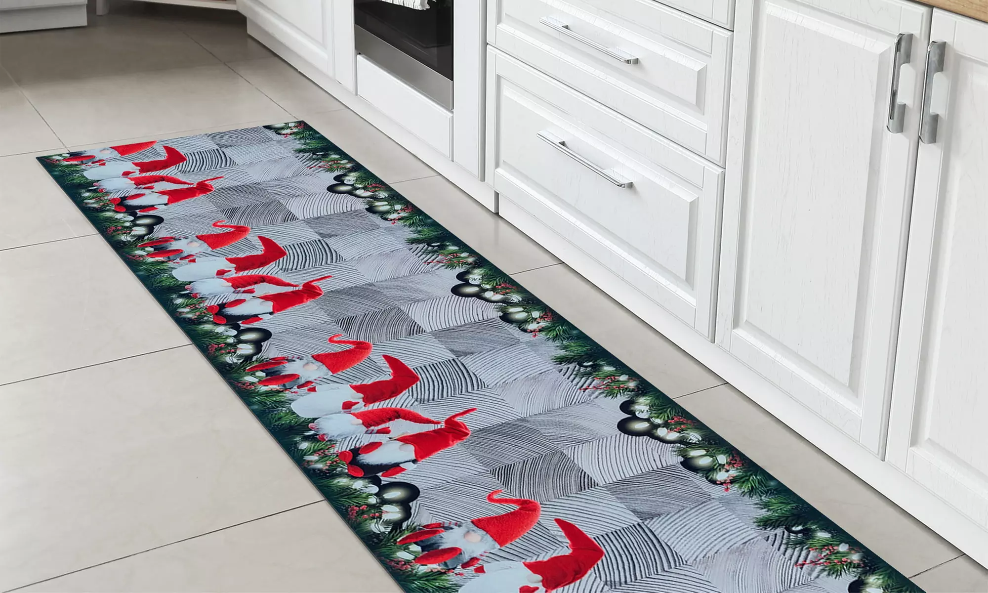 Küchen- oder Flur-Läufer in weihnachtlichem Design