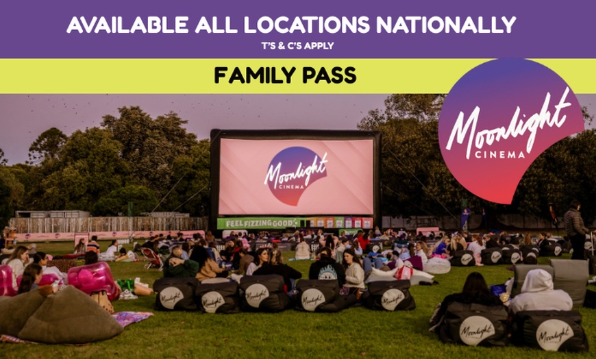 Image 1: Moonlight Cinema Family Pass Vouchers
