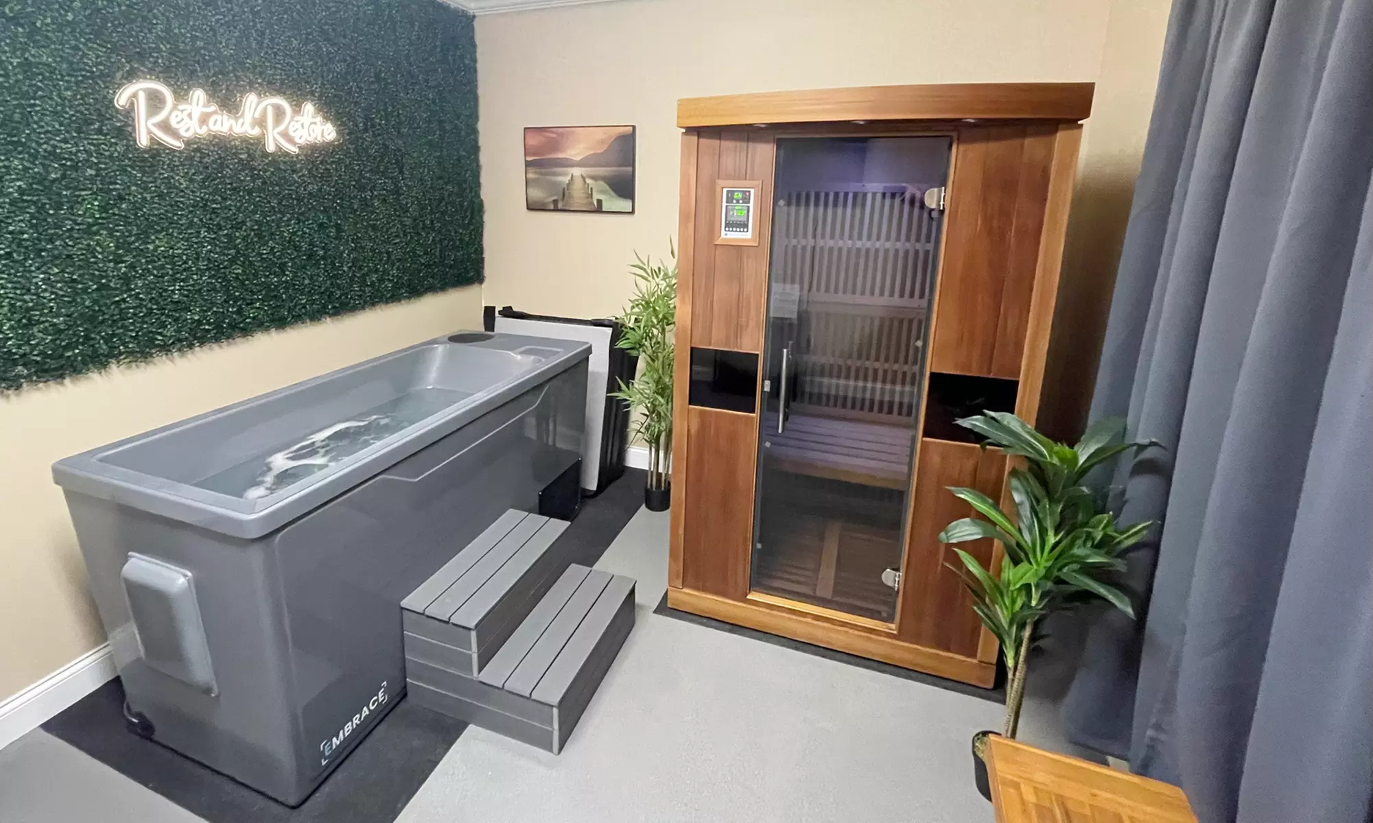 Refresh w/ One or Three 30 Min Infrared Sauna Session w/ Cold Plunge