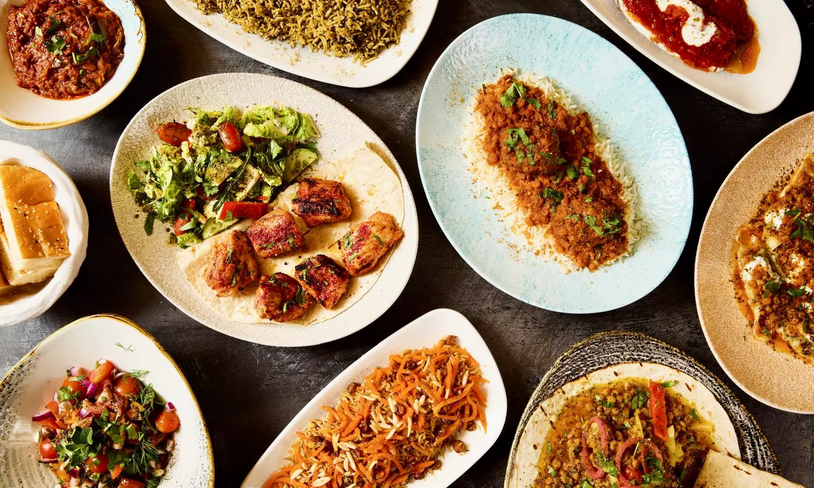 Afghanisches 3-Gänge-Menü für 2 oder 4 Personen