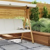Image 2: Outsunny Three-Seater Swing Bench