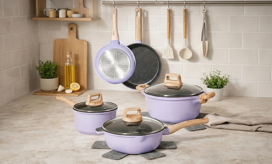 Image 11: Cocotte avec couvercle, batterie de cuisine de 6 ou 13 pièces