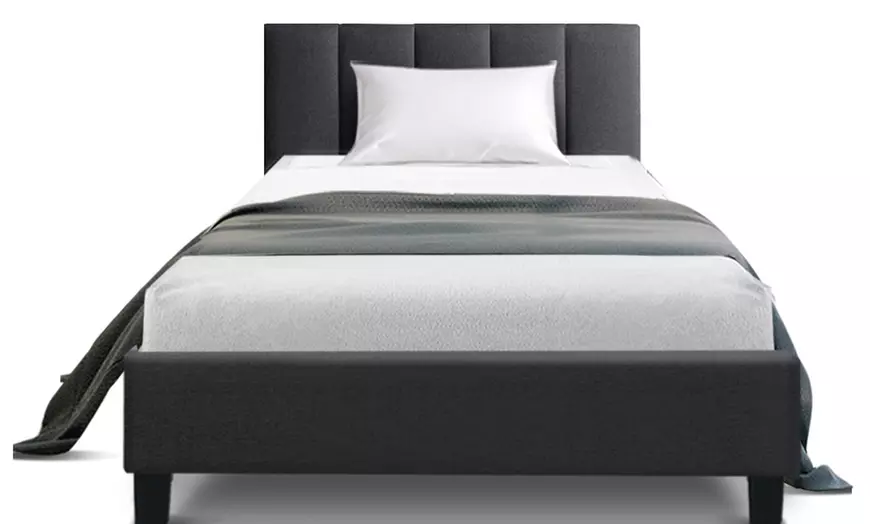 Image 35: Contemporary Plush Bed Frame
