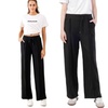 Image 8: Plain and Seam Front Wide Leg Trousers