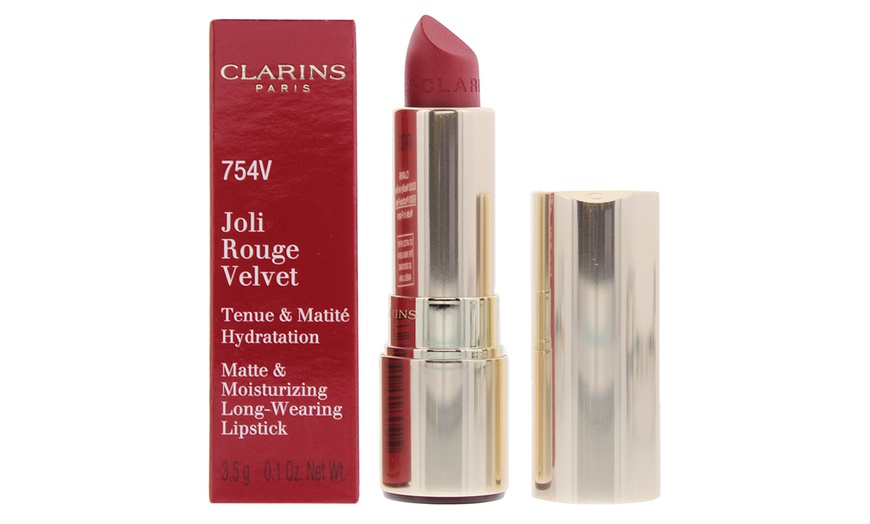 Image 4: Clarins Joli Rouge Velvet Matte Moisturising Long-Wear Lipstick