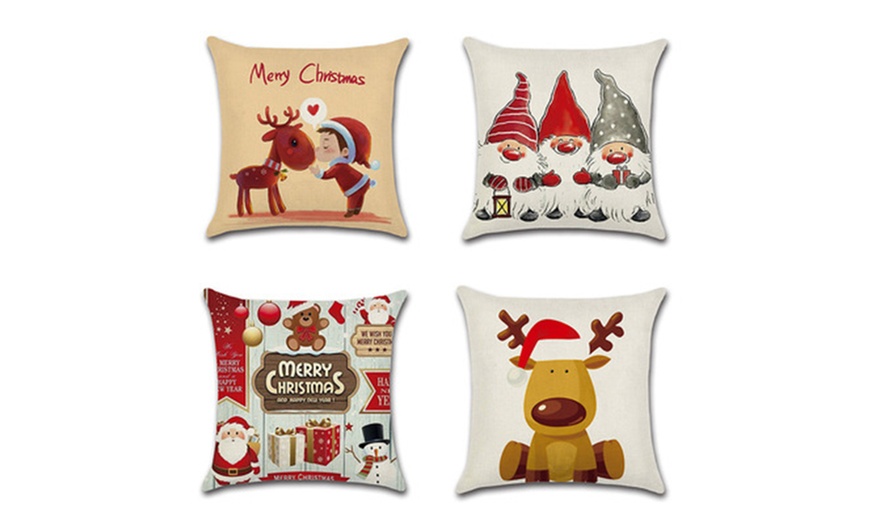 Image 2: 18" Christmas Cushion Cover