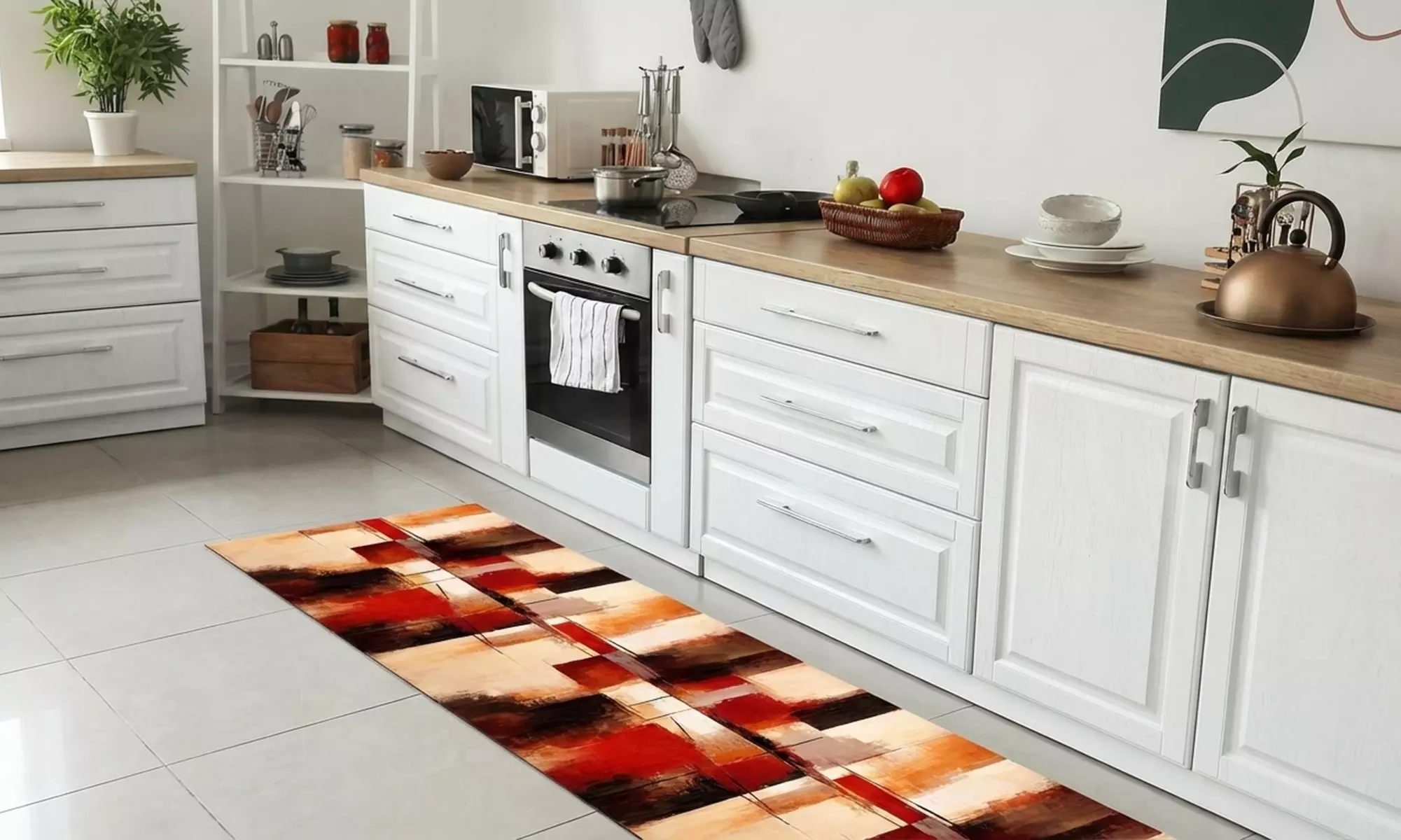 Tapis de course coloré, résistant aux taches et antidérapant