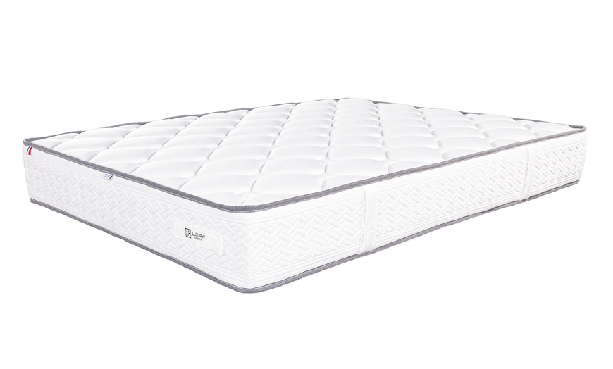 Image 10: Ensemble matelas Iris mousse ferme 20 cm sommier 13 cm LUXURY LITERIE