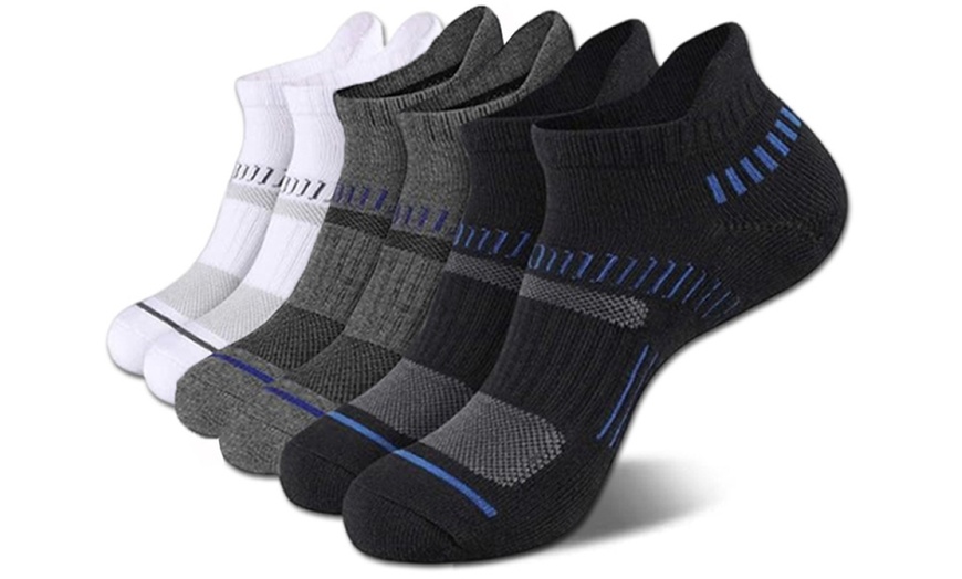 Image 5: 1 oder 6 Paare Sport-Knöchel-Socken für Damen oder Herren