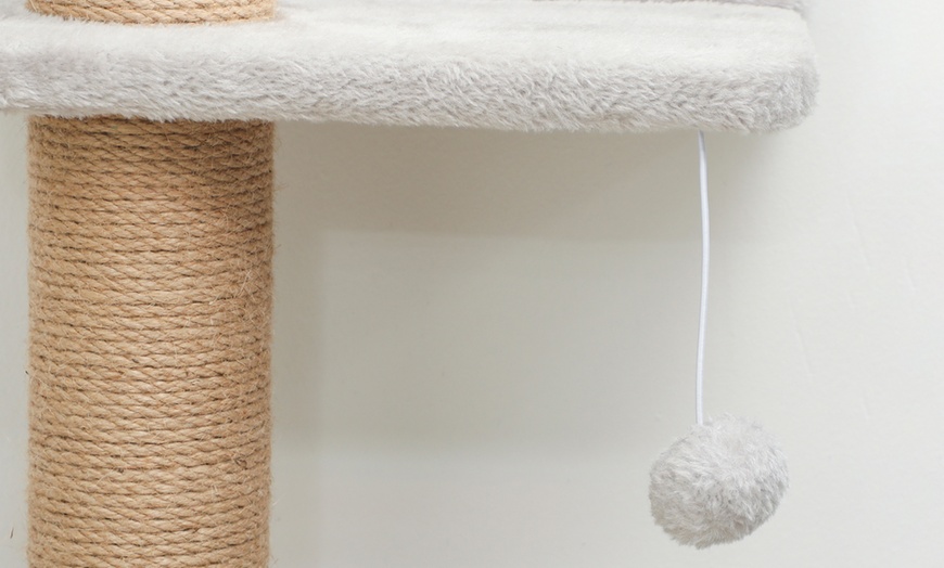 Image 5: Pawhut Wall-Mounted Cat Shelves with Four Climbing Platforms