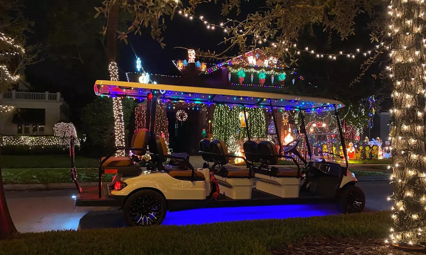 The 'Burg's Brightest: Deluxe Christmas Lights & Local Cart Tour!