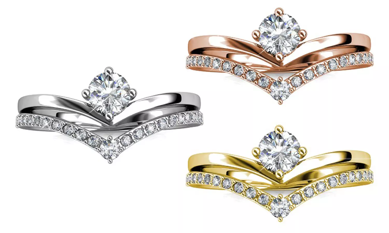 Damen-Ring mit österreichischen Kristallen