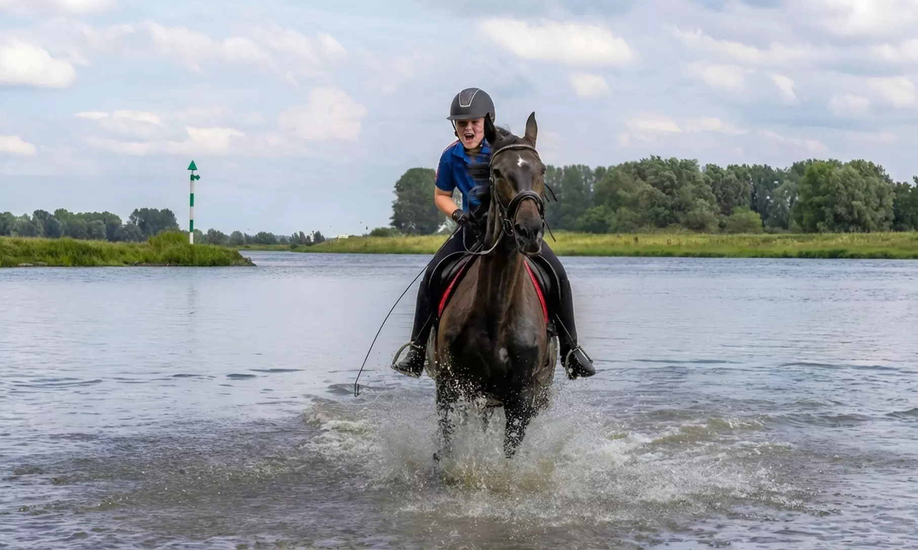 Avontuurlijk paardrijden met bosrit of waterrit incl. begeleiding