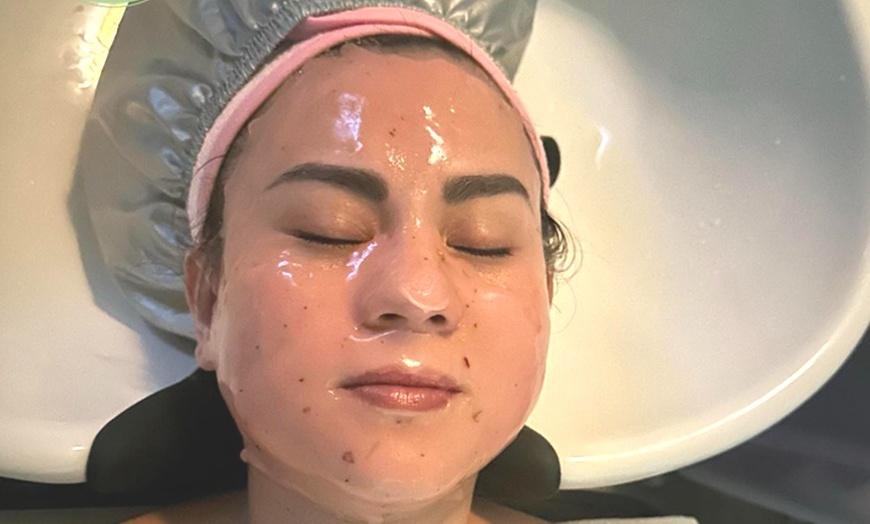 Image 11: 90 Min Deluxe Head Spa w/Massage + Organic Mini-Facial for 1 or 2