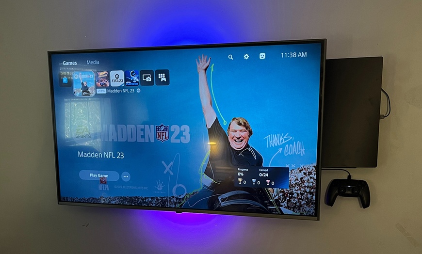 Image 10: TV Mounting for Up to 65'' or 85" w/ or w/o Wires Concealed In Wall 