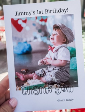 thank you cards by lovely little cards