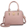 Image 22: PU Leather Texture Design Women's Handbag and Purse Set