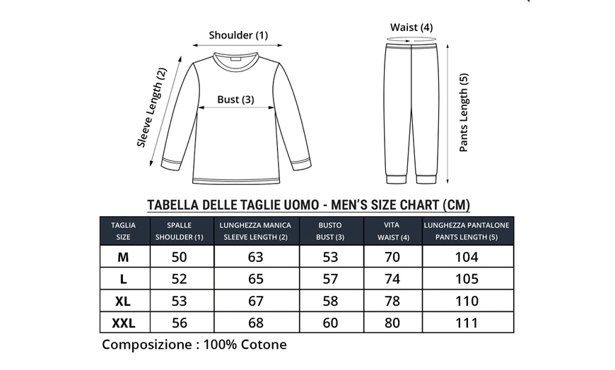 Image 32: Herenpyjama van katoen