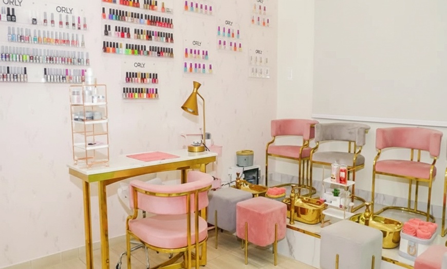 Image 4: Hard Gel or Acrylic Extensions with Gelish, Nail Art, Pedi or Blow-Dry