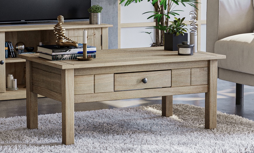 Image 2: Panama Solid Pine Wood Furniture Collection