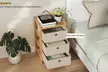 HOMCOM Chest of Drawers Dresser with Bamboo Frame - Image 4