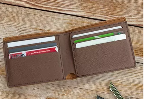 Custom Bi-Fold Wallet With Initials