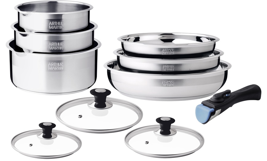 Image 1: Batteria da cucina con 3, 5 o 10 pezzi, di Arthur Martin