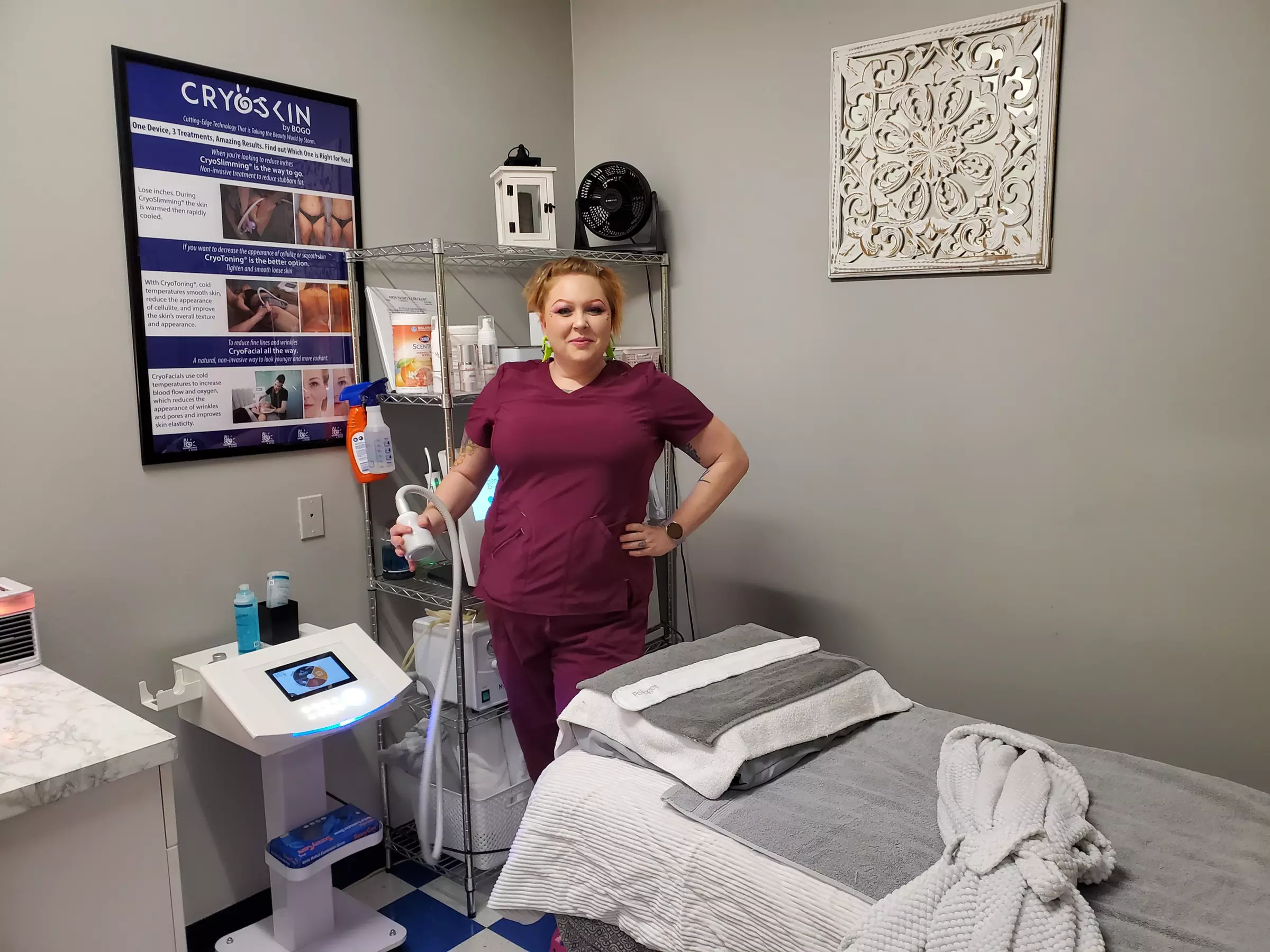 1, 3, or 5 CryoSkin Full Face Fat Reduction Skin Tightening Treatment