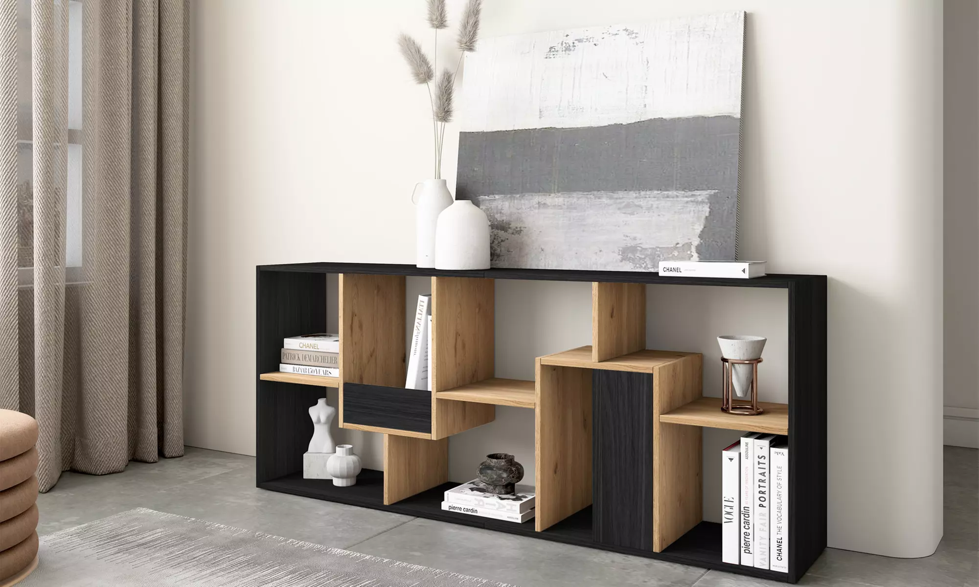 Estantería librería multiposición de diseño