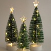 Image 4: Three-Pieces Tabletop Christmas Tree with Lights