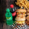 Image 1: Delight w/ Burger Combo with Small Chips & Drink for 1, 2 or 4 People 