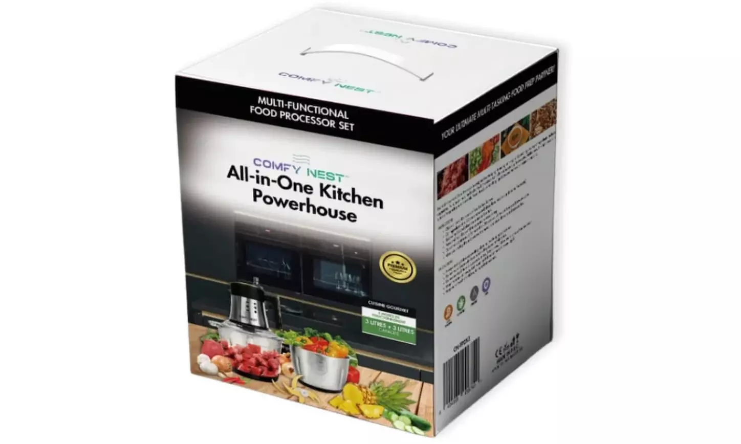 Comfy Nest  3-in-1 Multifunktions-Roboter CNFP2X3 - 3 L und 200 W