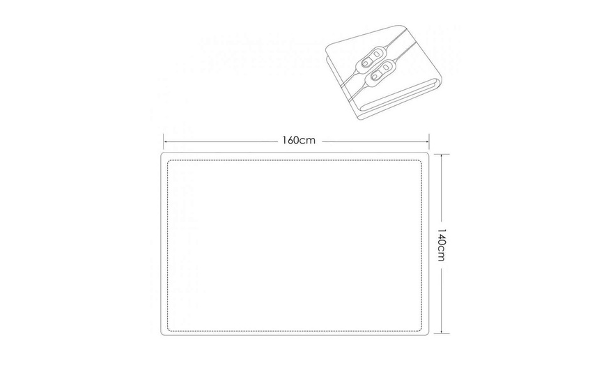 Image 3: Elektrische deken met 3 standen