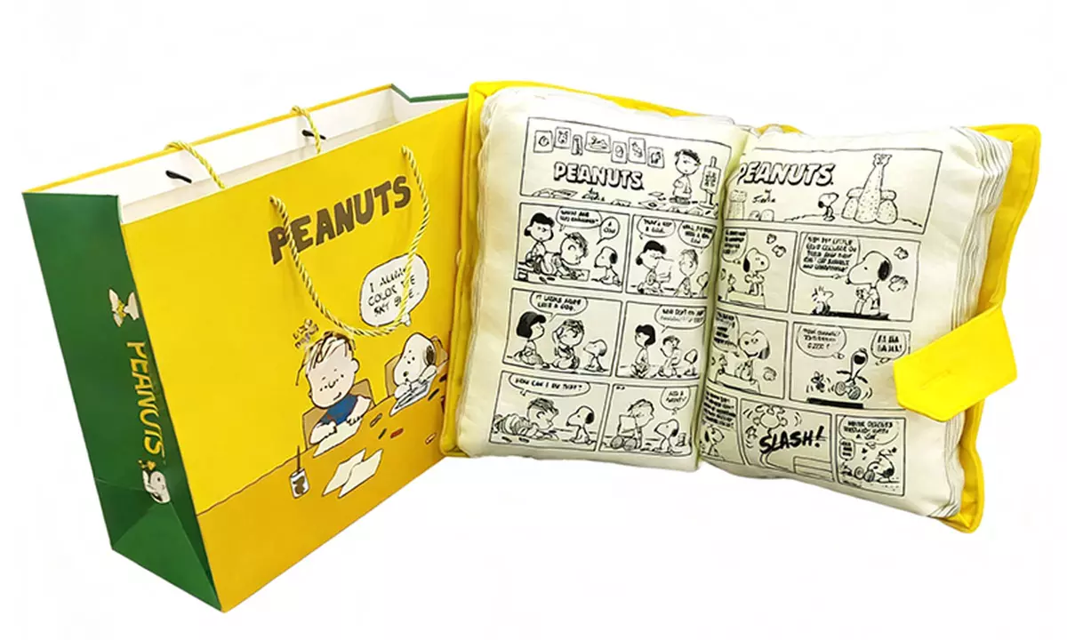 Cartoon Inspired Book Shaped Pillow Cushion