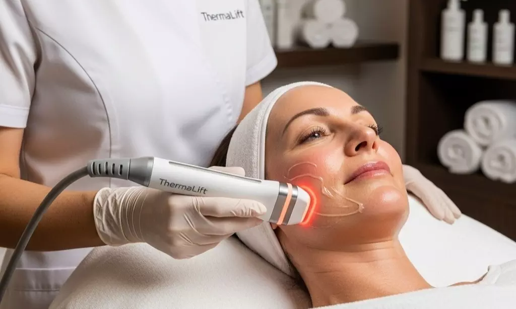 Up to 55% Off Non-Invasive Facelift & Therma Lift Skin Tightening - Primary Image