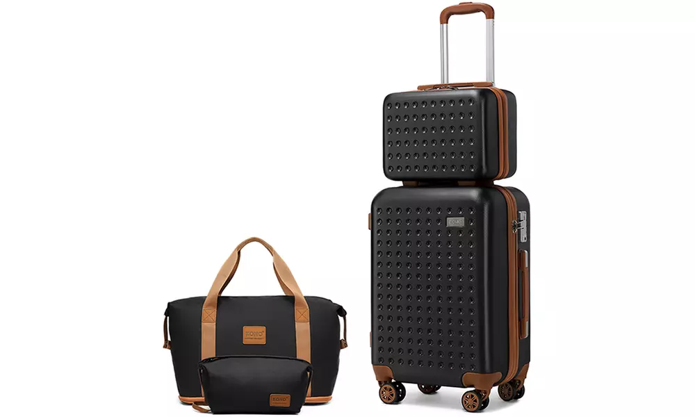 Reisekoffer bzw. Reisekoffer-Set mit Reisetasche und Kulturbeutel