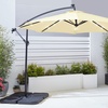 Image 13: Neo 3m Garden Outdoor Waterproof Freestanding Parasol LED Lights 